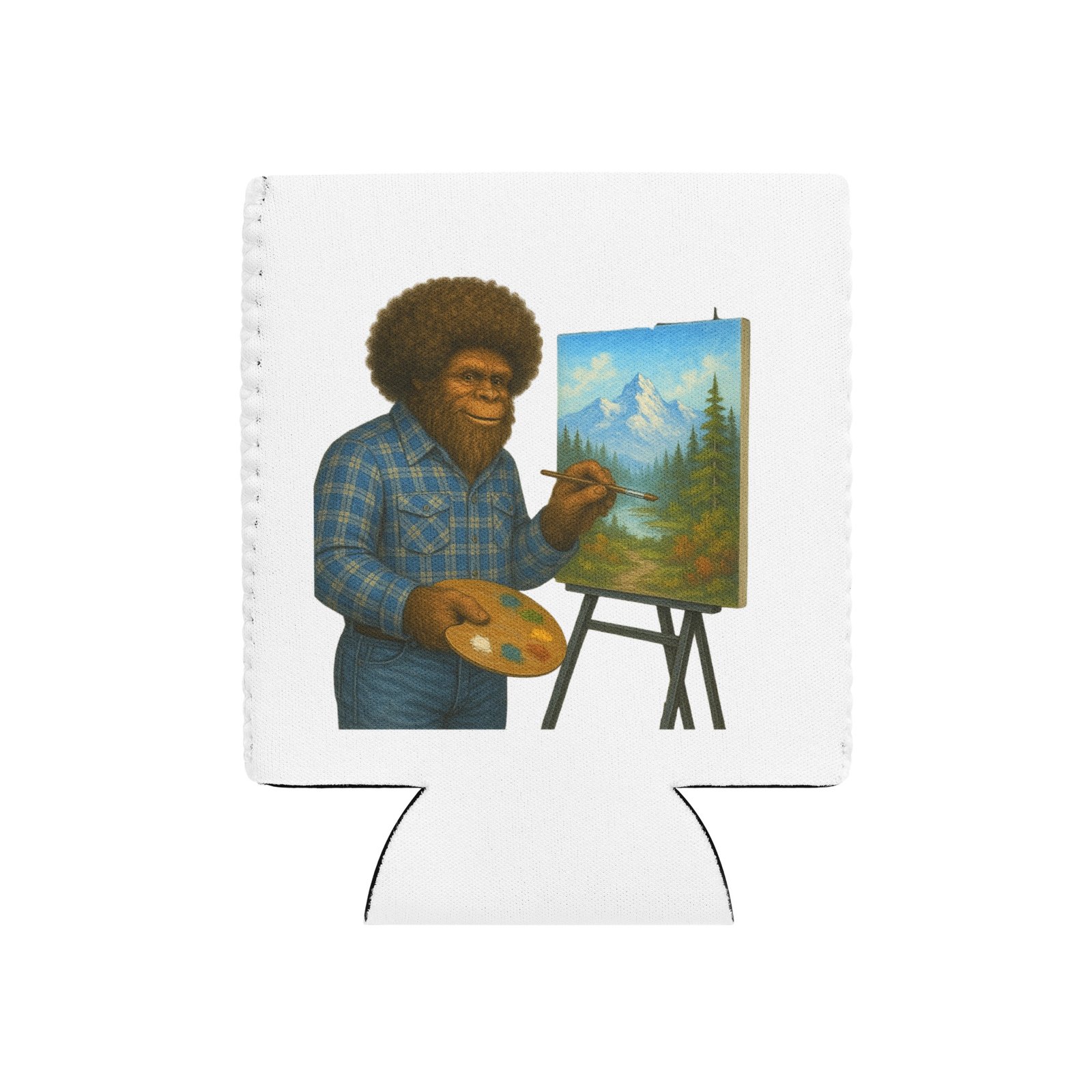 Painting Bigfoot Can cooler - Image 3