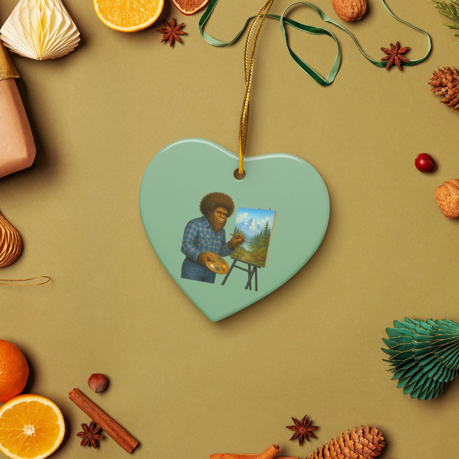 Bigfoot Painting ceramic ornaments - Image 4