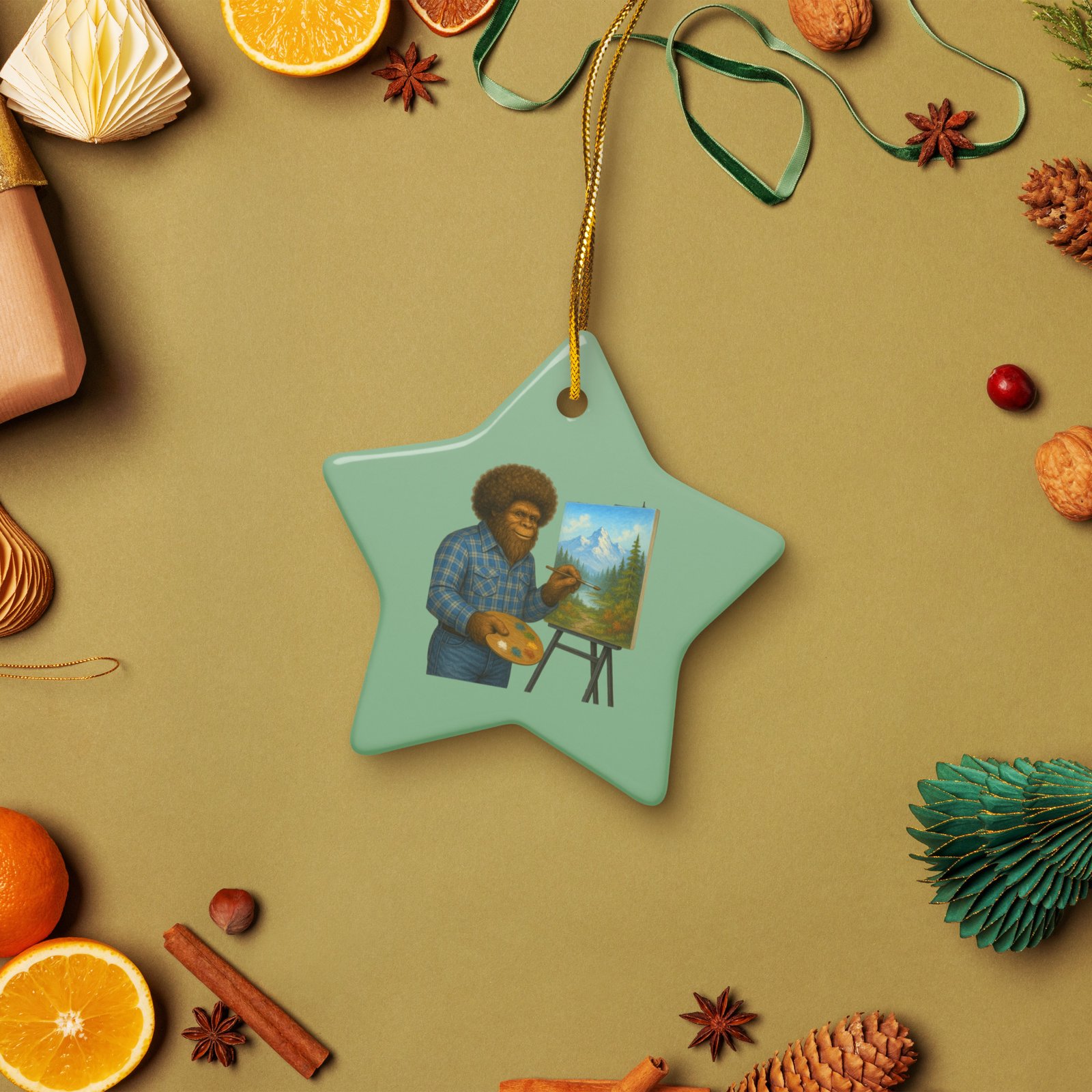 Bigfoot Painting ceramic ornaments - Image 7