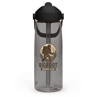 Water Bottle - Bigfoot Hiking Club Flip Straw