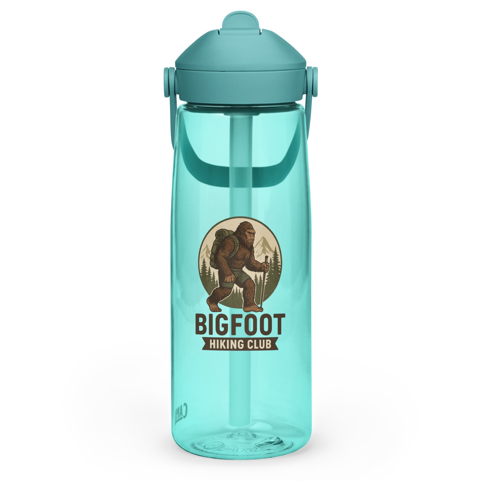 Water Bottle - Bigfoot Hiking Club Flip Straw - Image 5