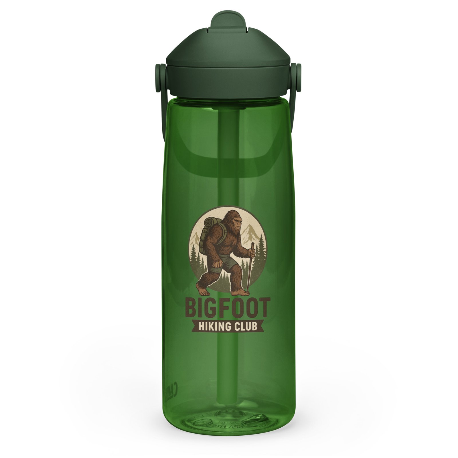 Water Bottle - Bigfoot Hiking Club Flip Straw - Image 2