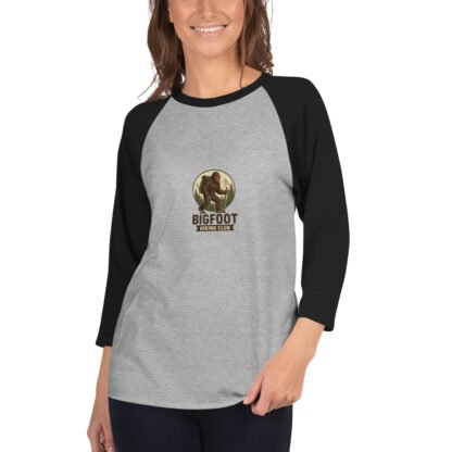 Bigfoot Hiking Club 3/4 Sleeve Raglan - Image 2