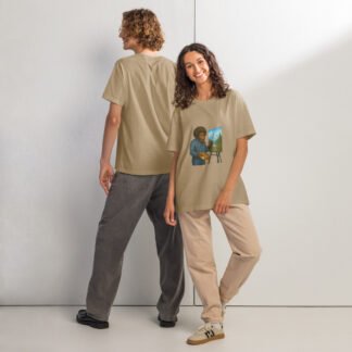 Unisex Bigfoot Painting oversized t-shirt