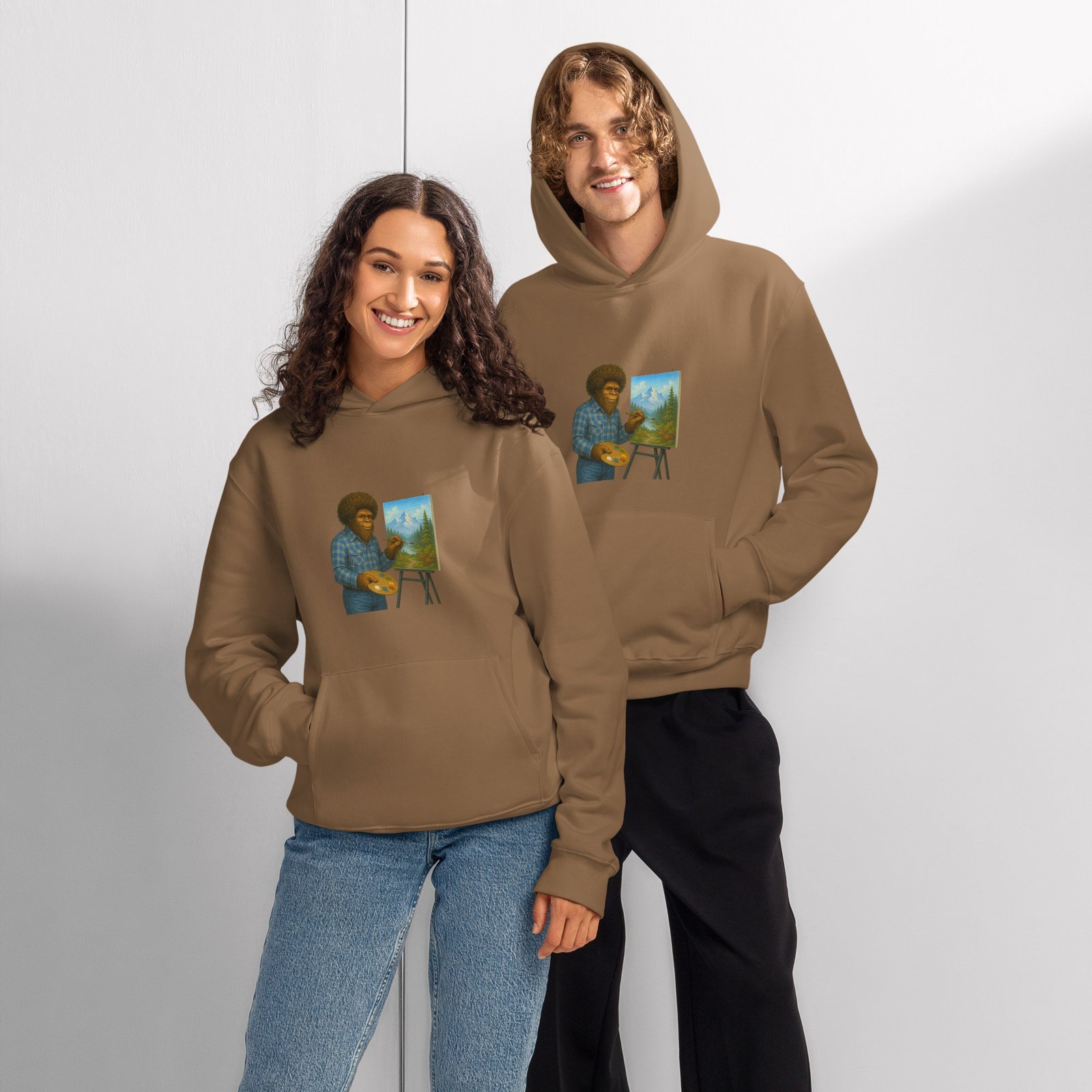 Bigfoot Painting - Bella + Canvas 4719 - Oversized Heavyweight Hoodie - Unisex - Image 2