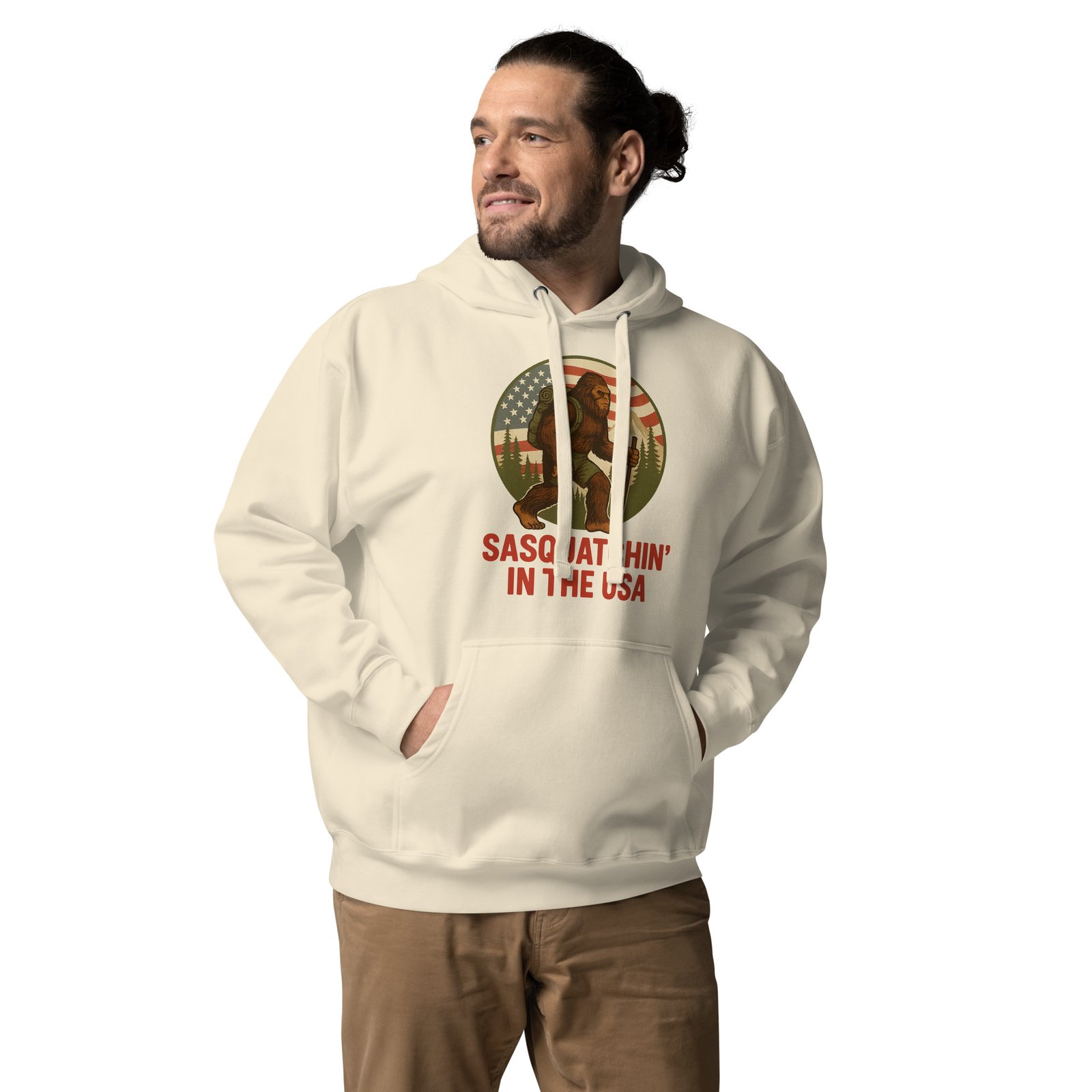 Bigfoot - Sasquatchin In The USA Hoodie - Cotton Heritage M2580 - Unisex - Image 7