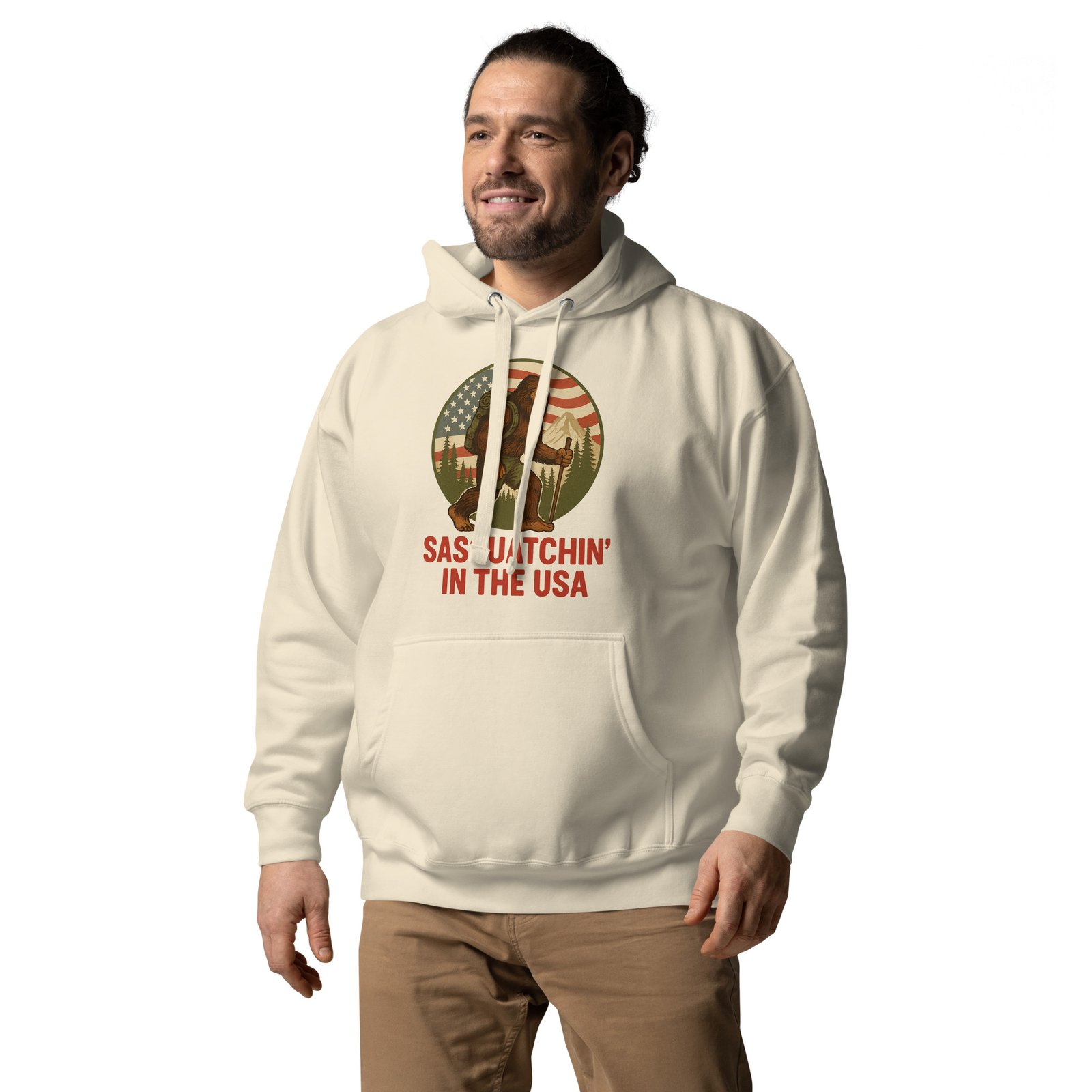 Bigfoot - Sasquatchin In The USA Hoodie - Cotton Heritage M2580 - Unisex - Image 8
