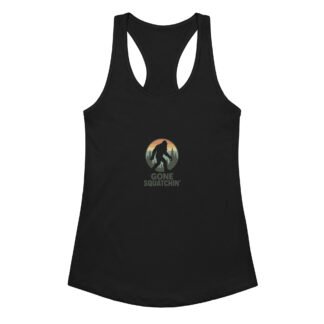 Women’s Gone Squatchin' fitted racerback tank top