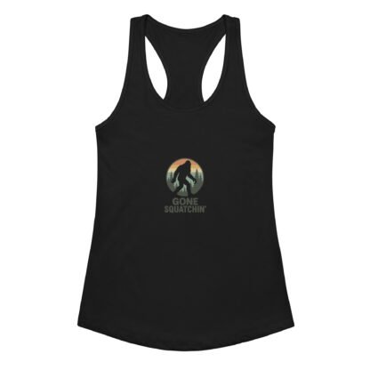 Women’s Gone Squatchin' fitted racerback tank top