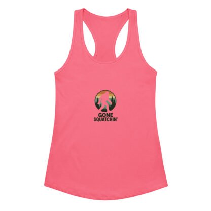 Women’s Gone Squatchin' fitted racerback tank top - Image 2