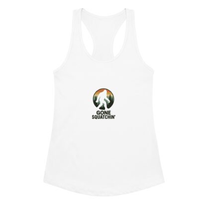 Women’s Gone Squatchin' fitted racerback tank top - Image 6