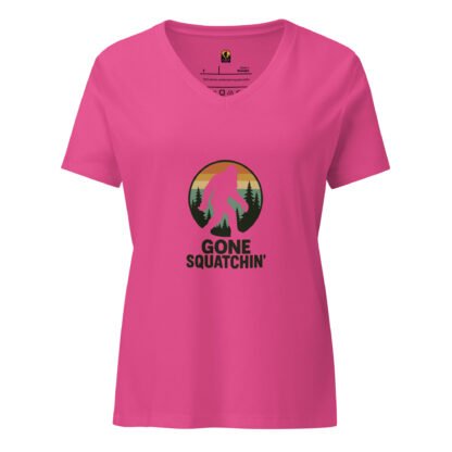Women’s relaxed Gone Squatchin' v-neck t-shirt - Image 2