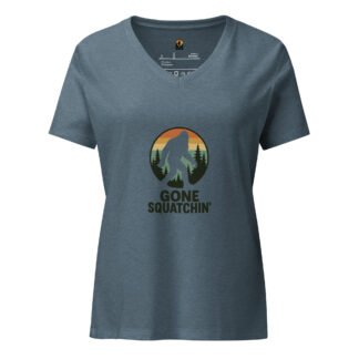Women’s relaxed Gone Squatchin' v-neck t-shirt