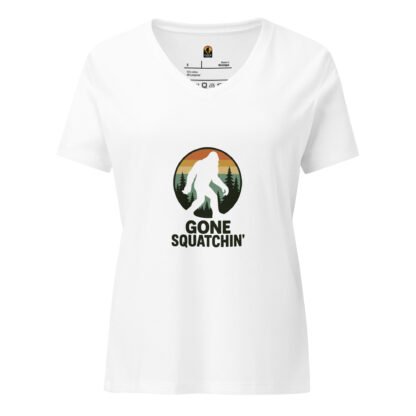 Women’s relaxed Gone Squatchin' v-neck t-shirt - Image 5