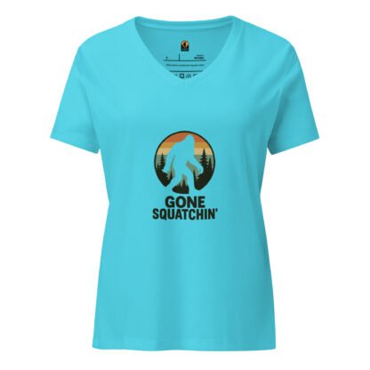 Women’s relaxed Gone Squatchin' v-neck t-shirt - Image 4