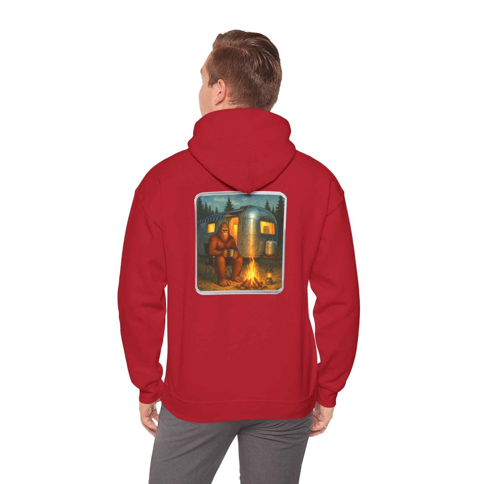 Camping Bigfoot - Gildan 18500 - Unisex Hoodie - Image 55