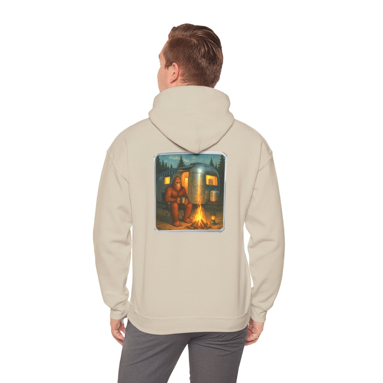 Camping Bigfoot - Gildan 18500 - Unisex Hoodie - Image 7