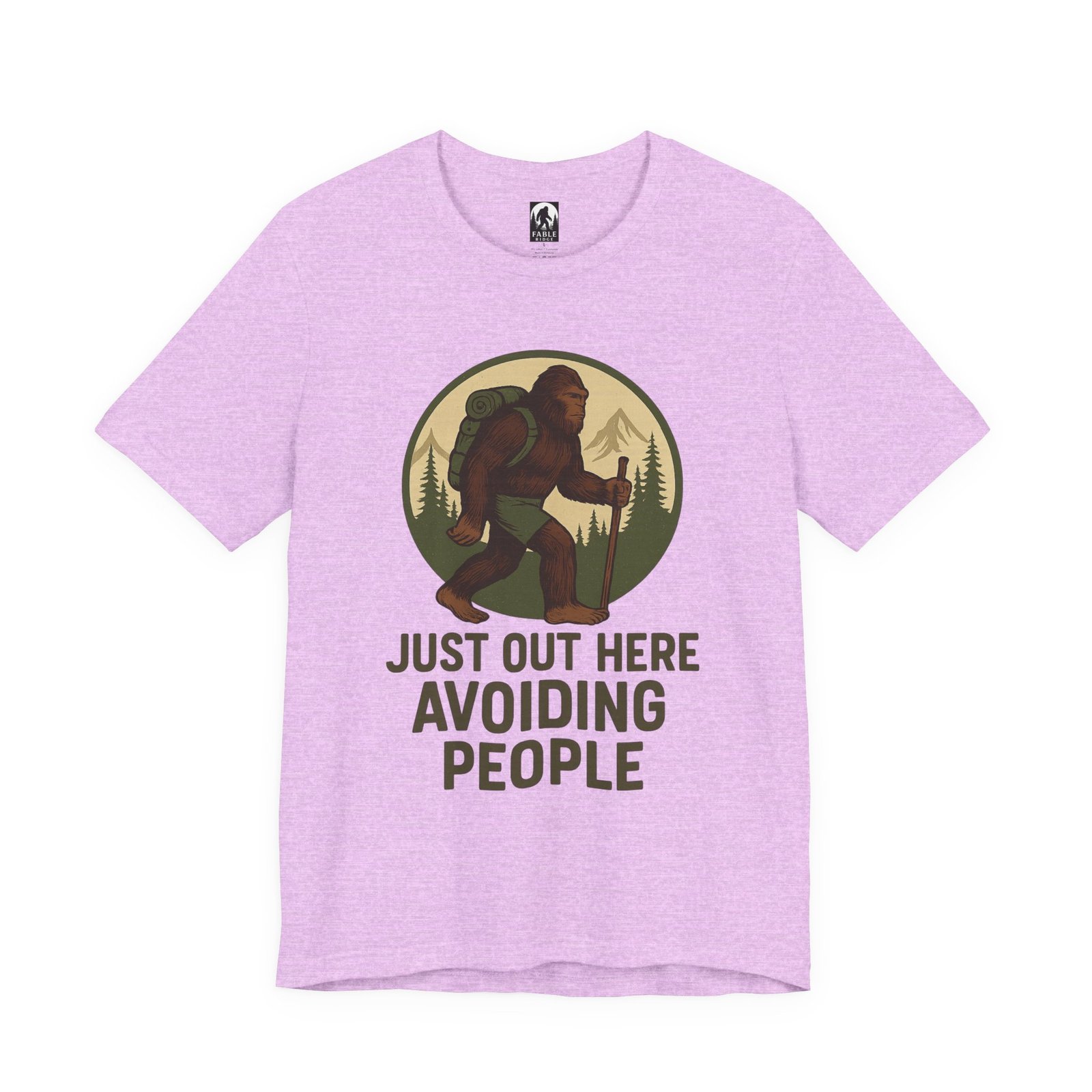 Out Here Avoiding People - Bella + Canvas 3001 - Unisex Tee - Image 13