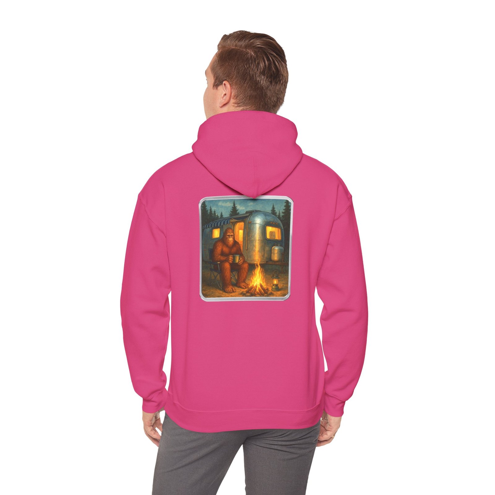 Camping Bigfoot - Gildan 18500 - Unisex Hoodie - Image 51