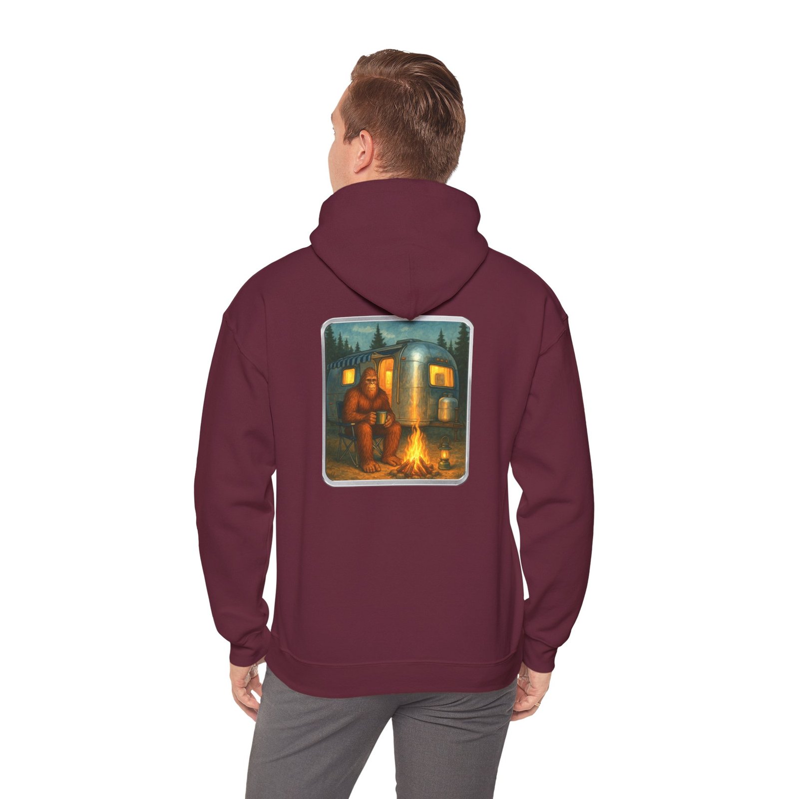 Camping Bigfoot - Gildan 18500 - Unisex Hoodie - Image 11