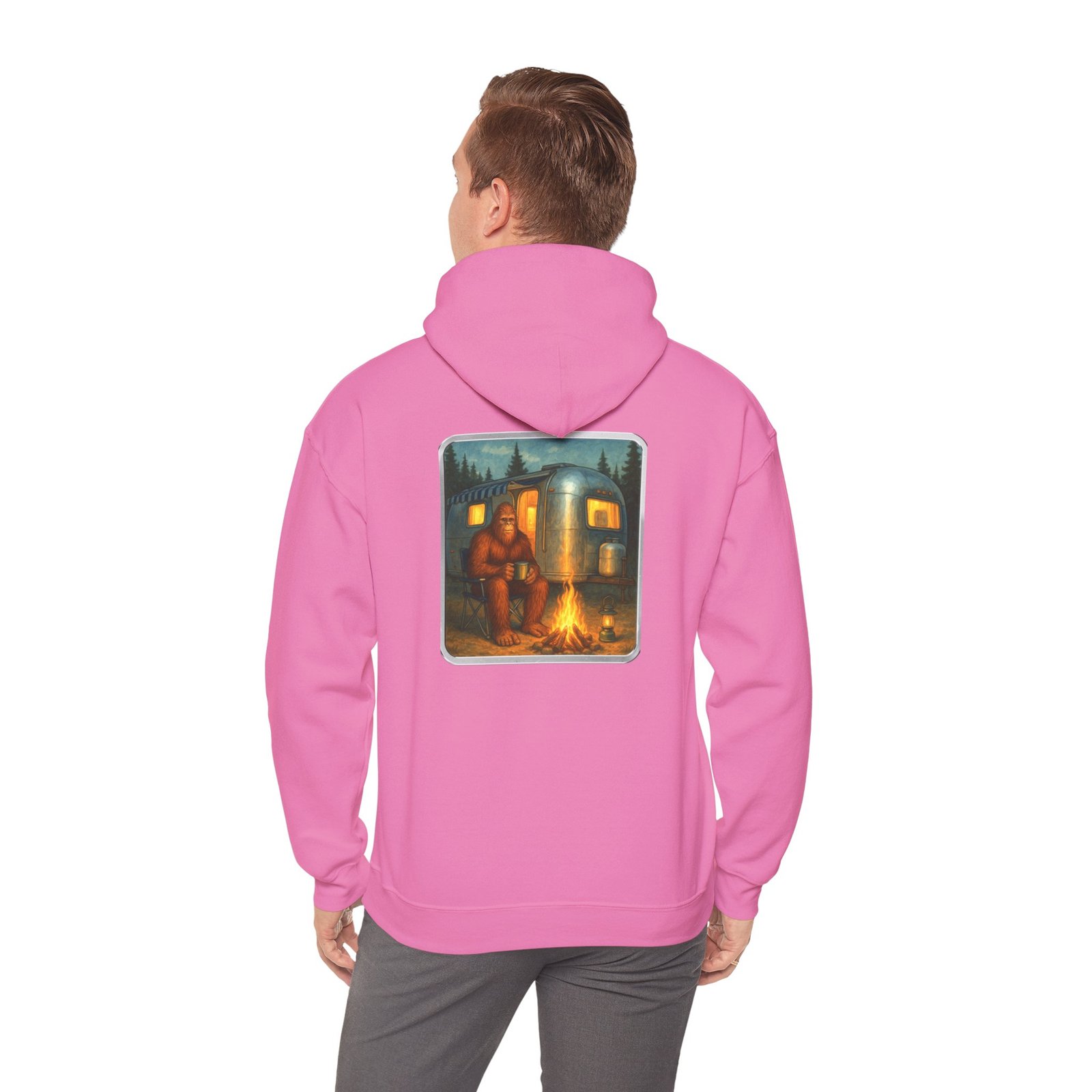 Camping Bigfoot - Gildan 18500 - Unisex Hoodie - Image 47