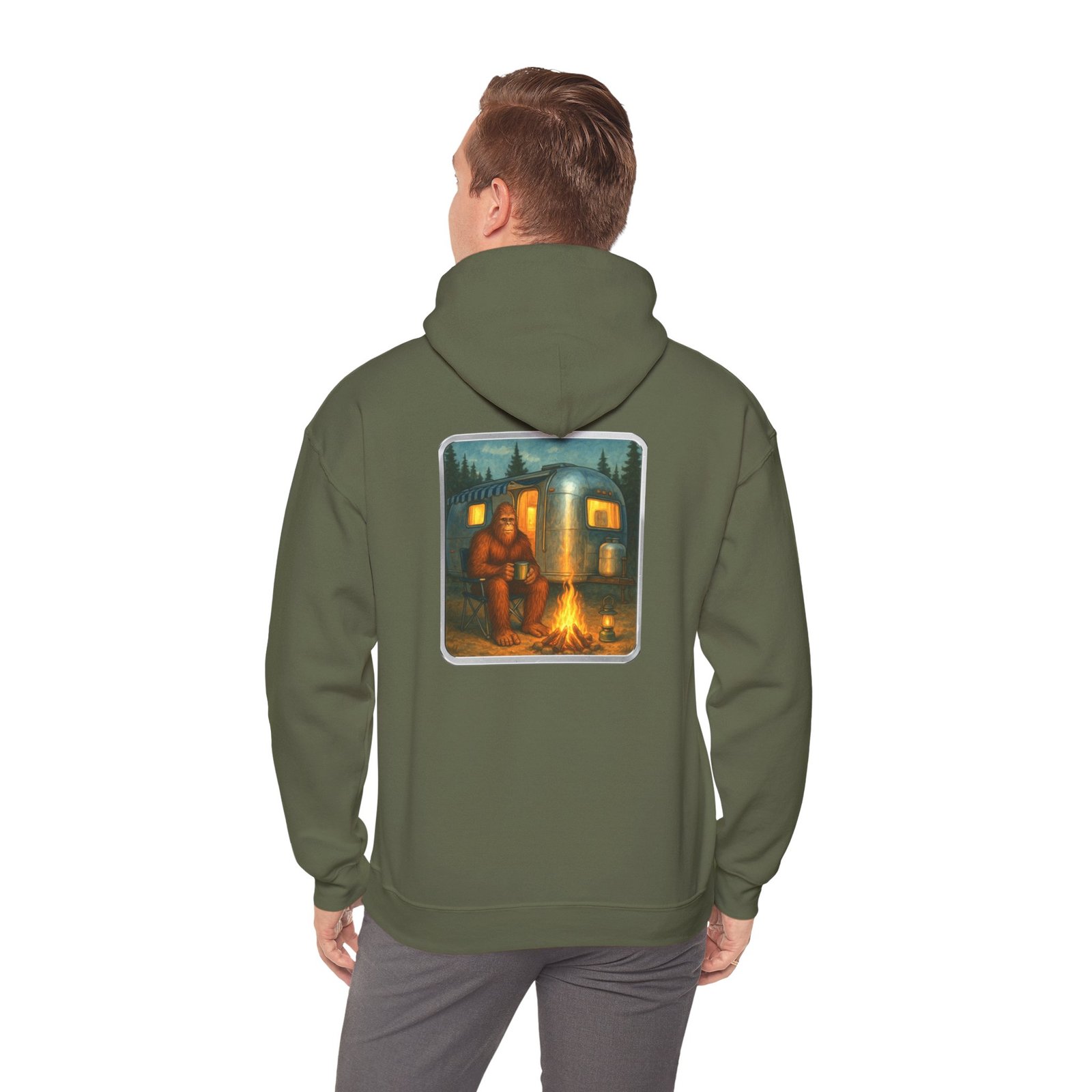 Camping Bigfoot - Gildan 18500 - Unisex Hoodie - Image 15