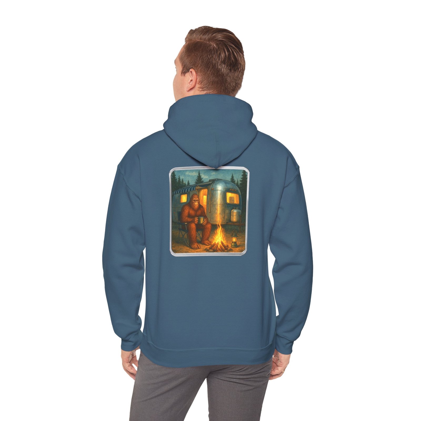 Camping Bigfoot - Gildan 18500 - Unisex Hoodie - Image 31