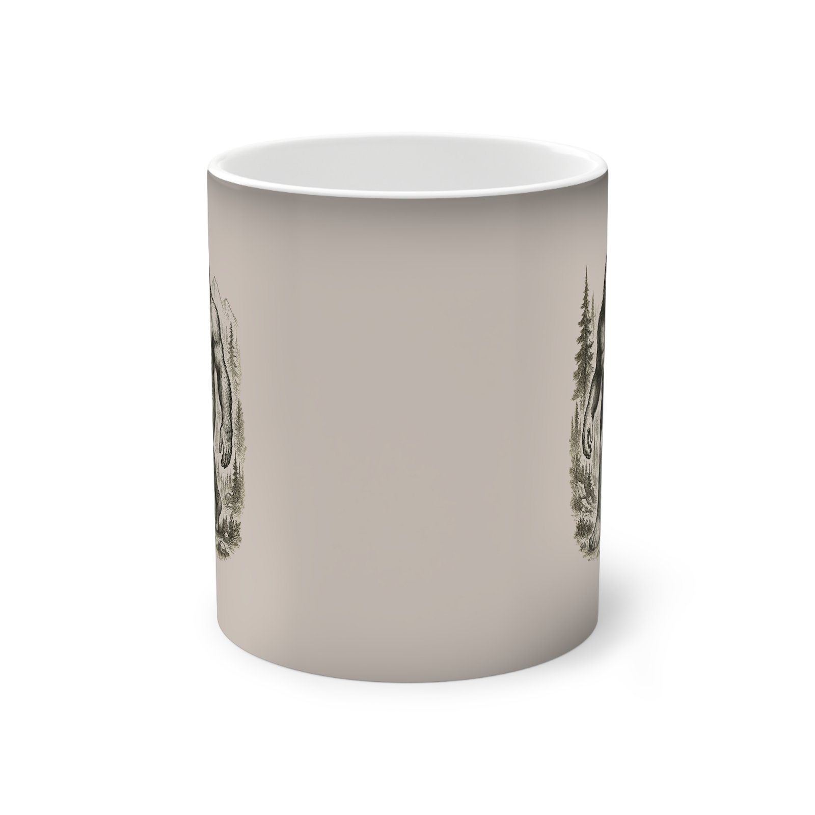 Sasquatch Color-Changing Mug — Bigfoot Forest Heat Reveal 11oz - Image 2
