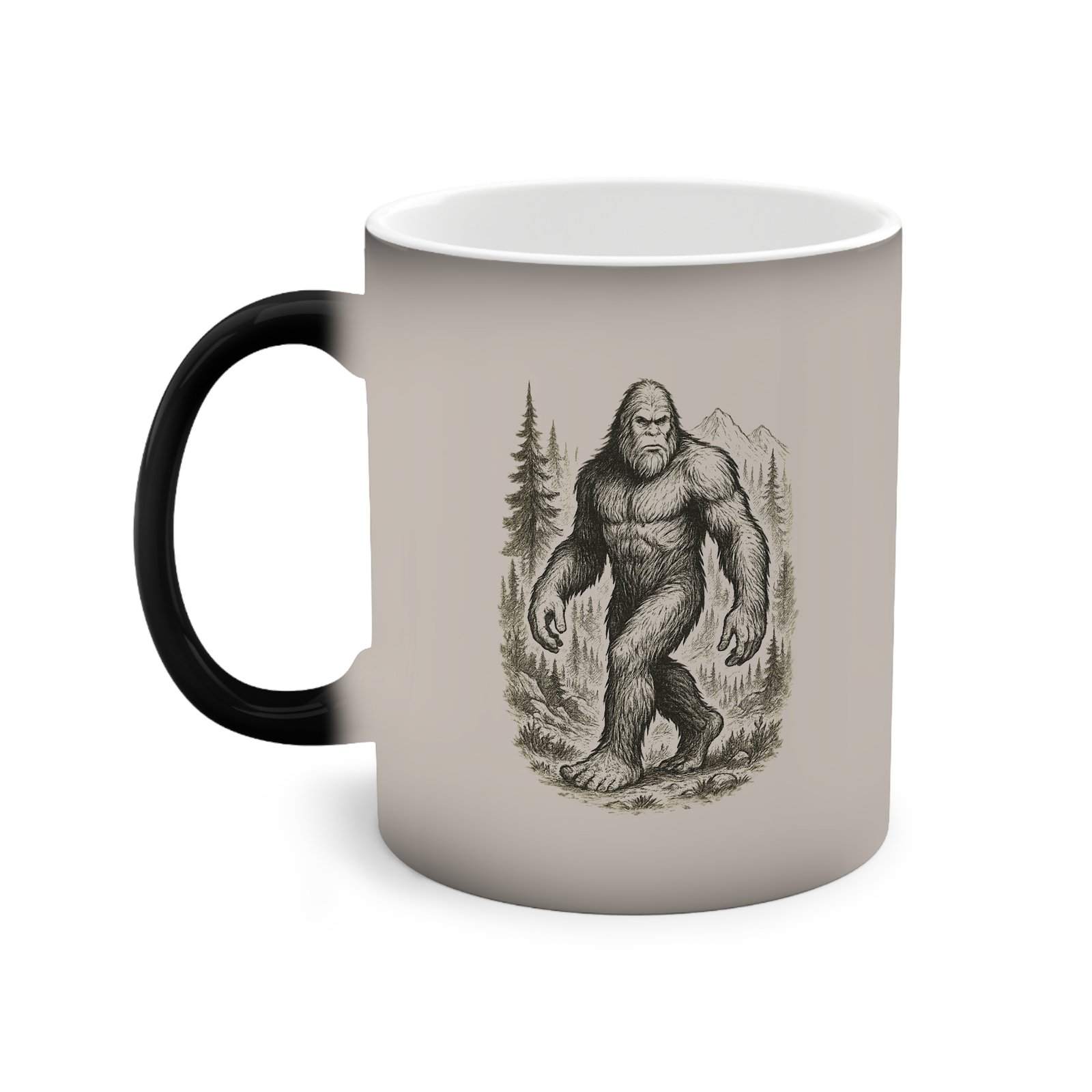 Sasquatch Color-Changing Mug — Bigfoot Forest Heat Reveal 11oz - Image 4