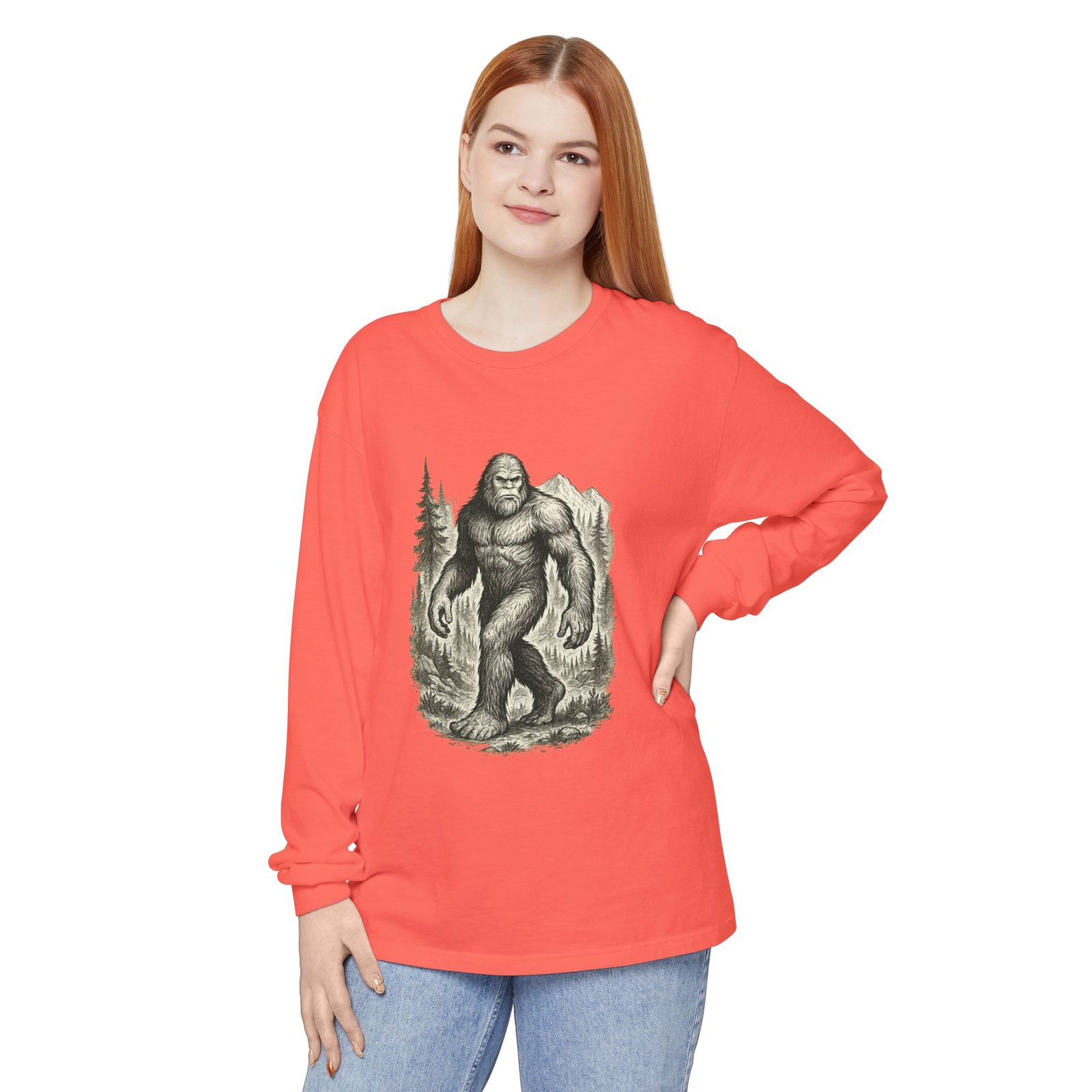 Sasquatch Adventure - Comfort Colors 6014 - Long Sleeve Tee - Image 8