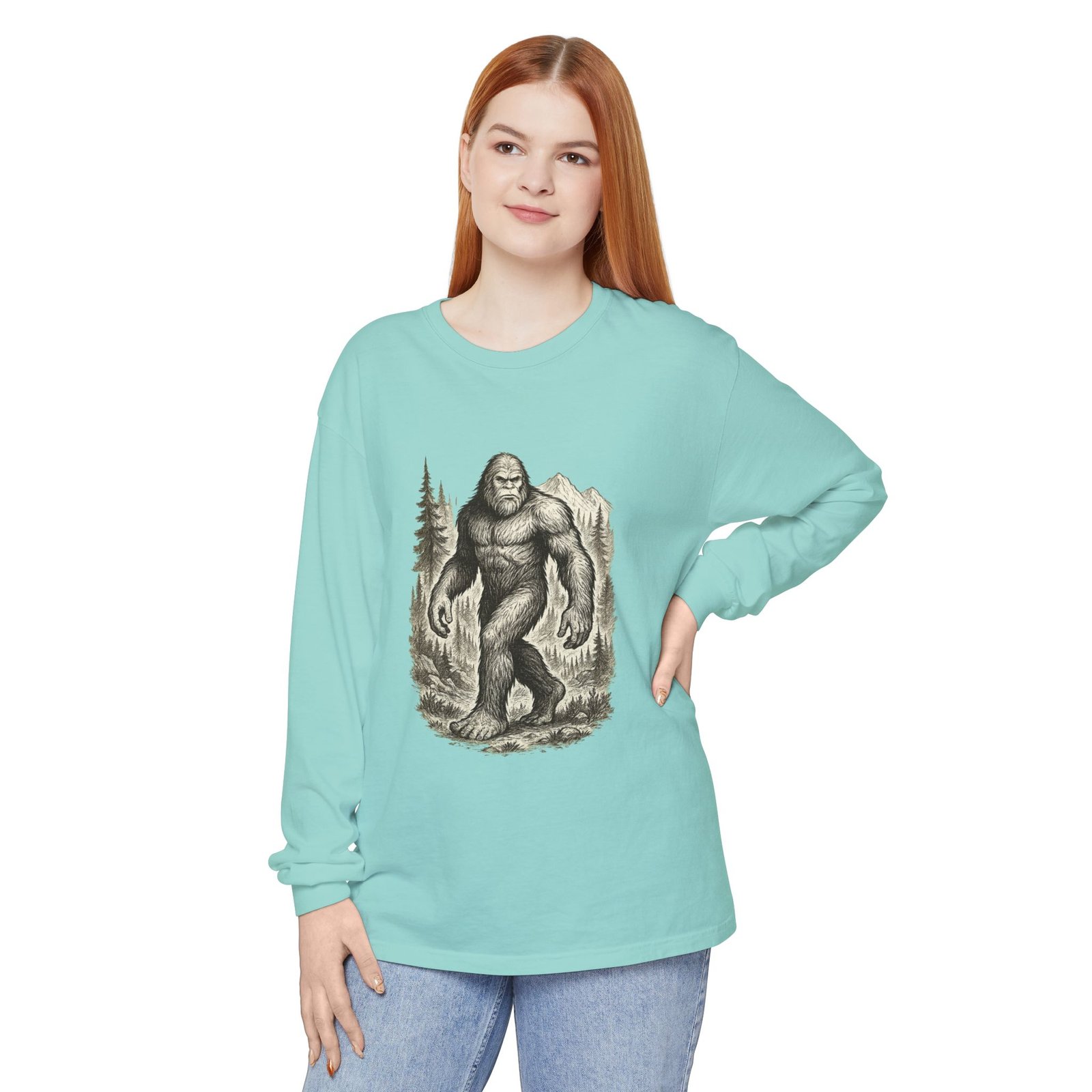 Sasquatch Adventure - Comfort Colors 6014 - Long Sleeve Tee - Image 26