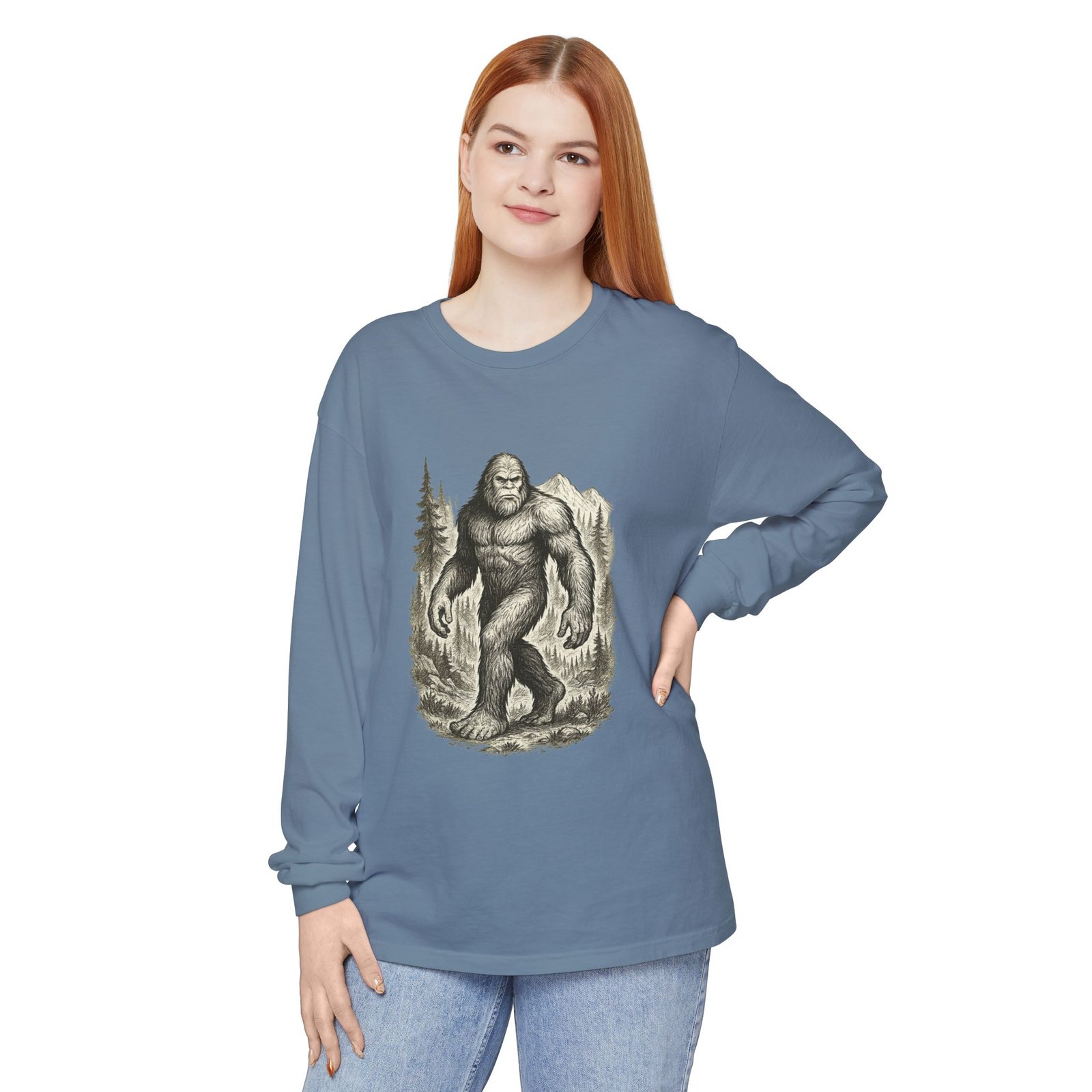 Sasquatch Adventure - Comfort Colors 6014 - Long Sleeve Tee - Image 41
