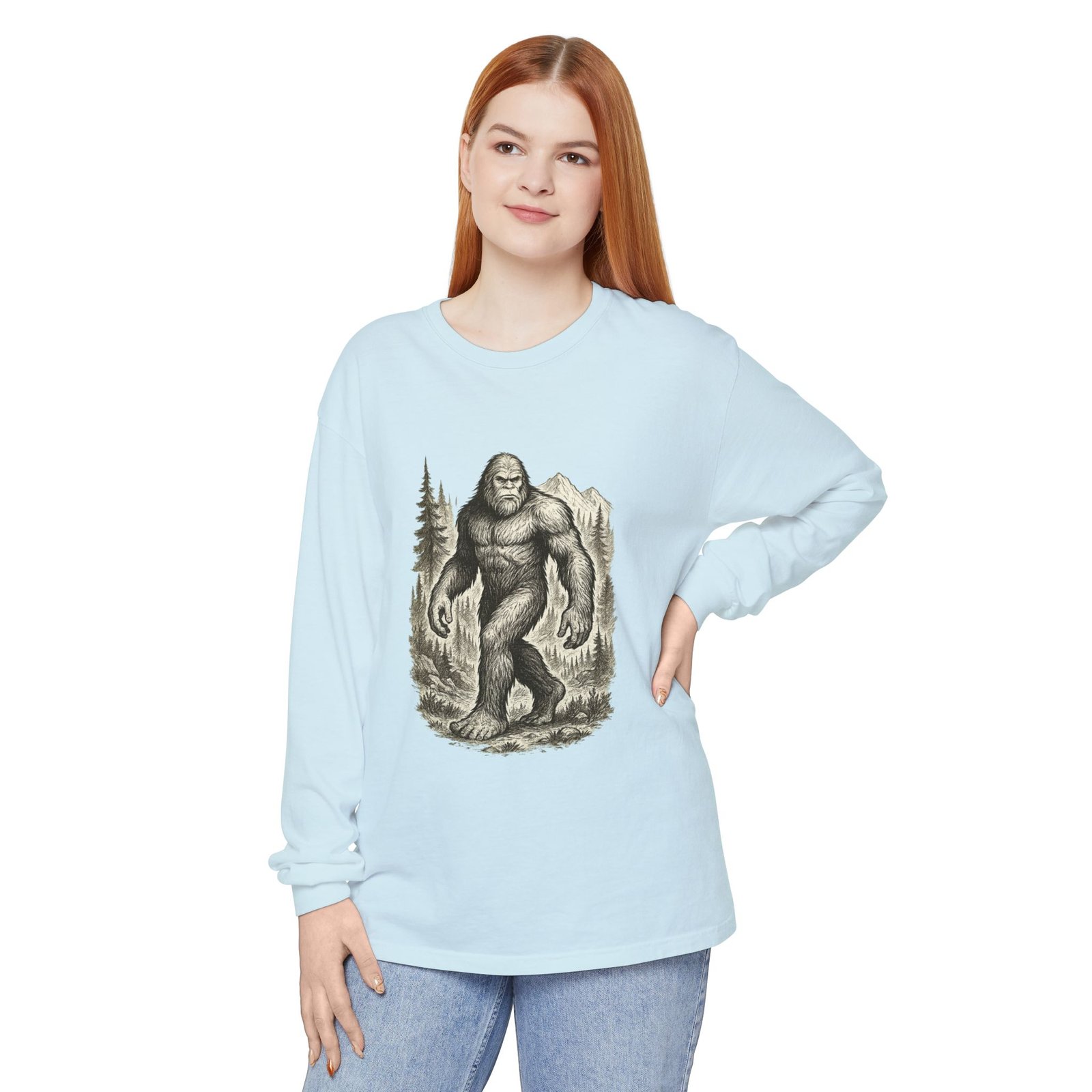 Sasquatch Adventure - Comfort Colors 6014 - Long Sleeve Tee - Image 35
