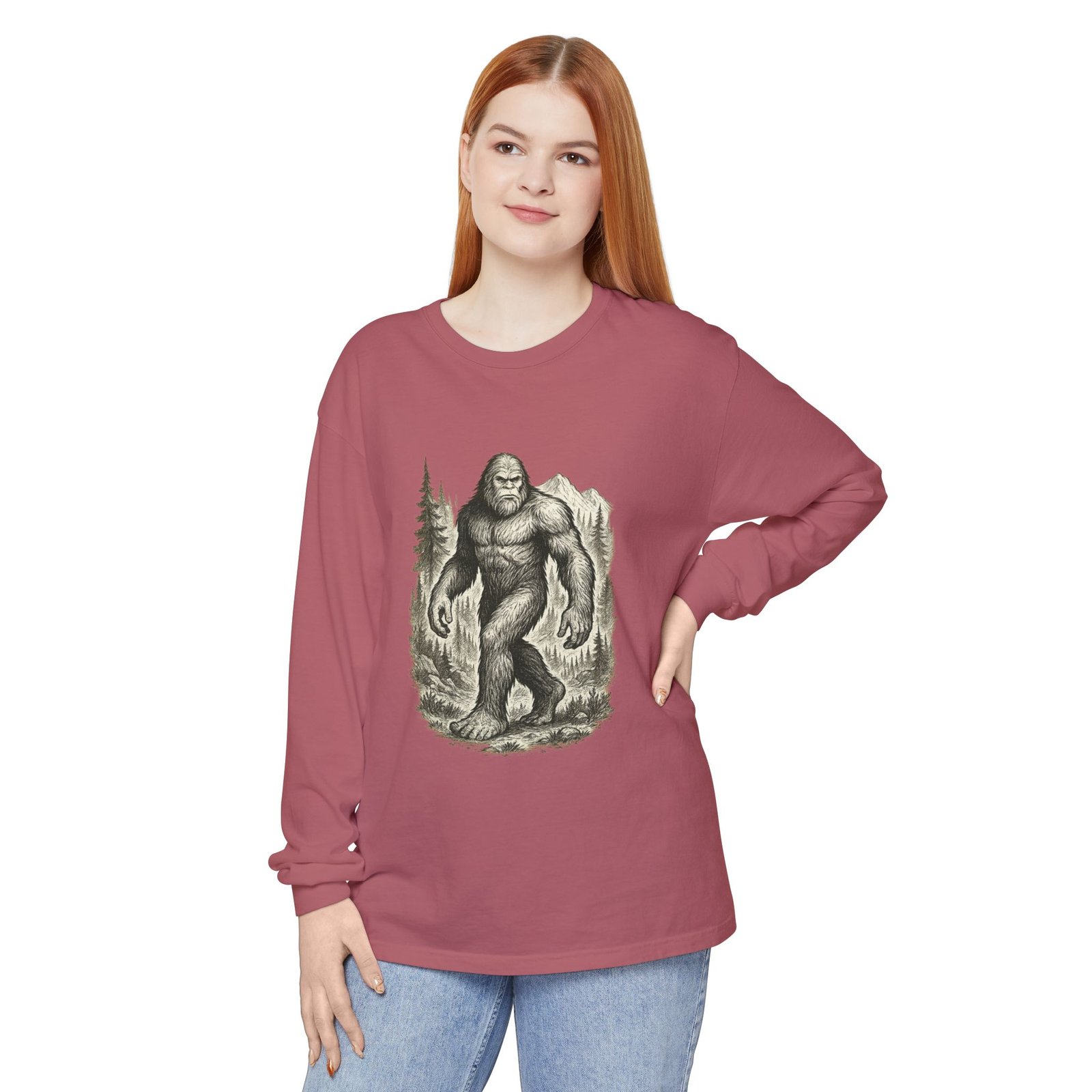 Sasquatch Adventure - Comfort Colors 6014 - Long Sleeve Tee - Image 50
