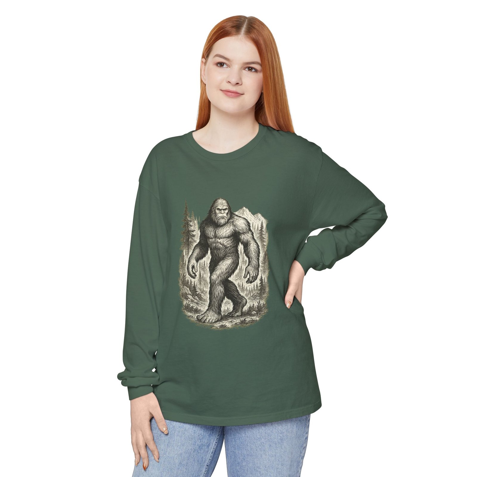 Sasquatch Adventure - Comfort Colors 6014 - Long Sleeve Tee - Image 32