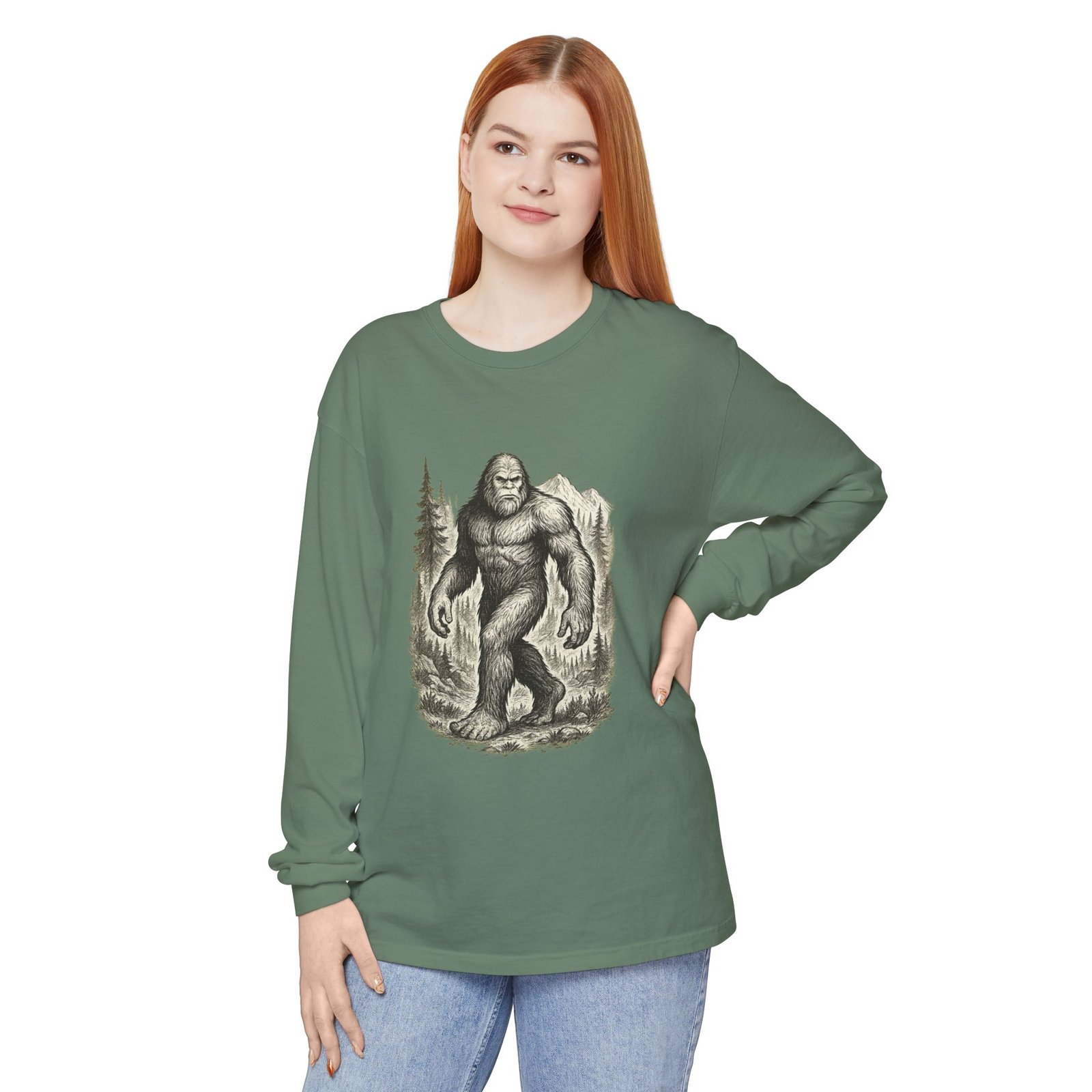 Sasquatch Adventure - Comfort Colors 6014 - Long Sleeve Tee - Image 29
