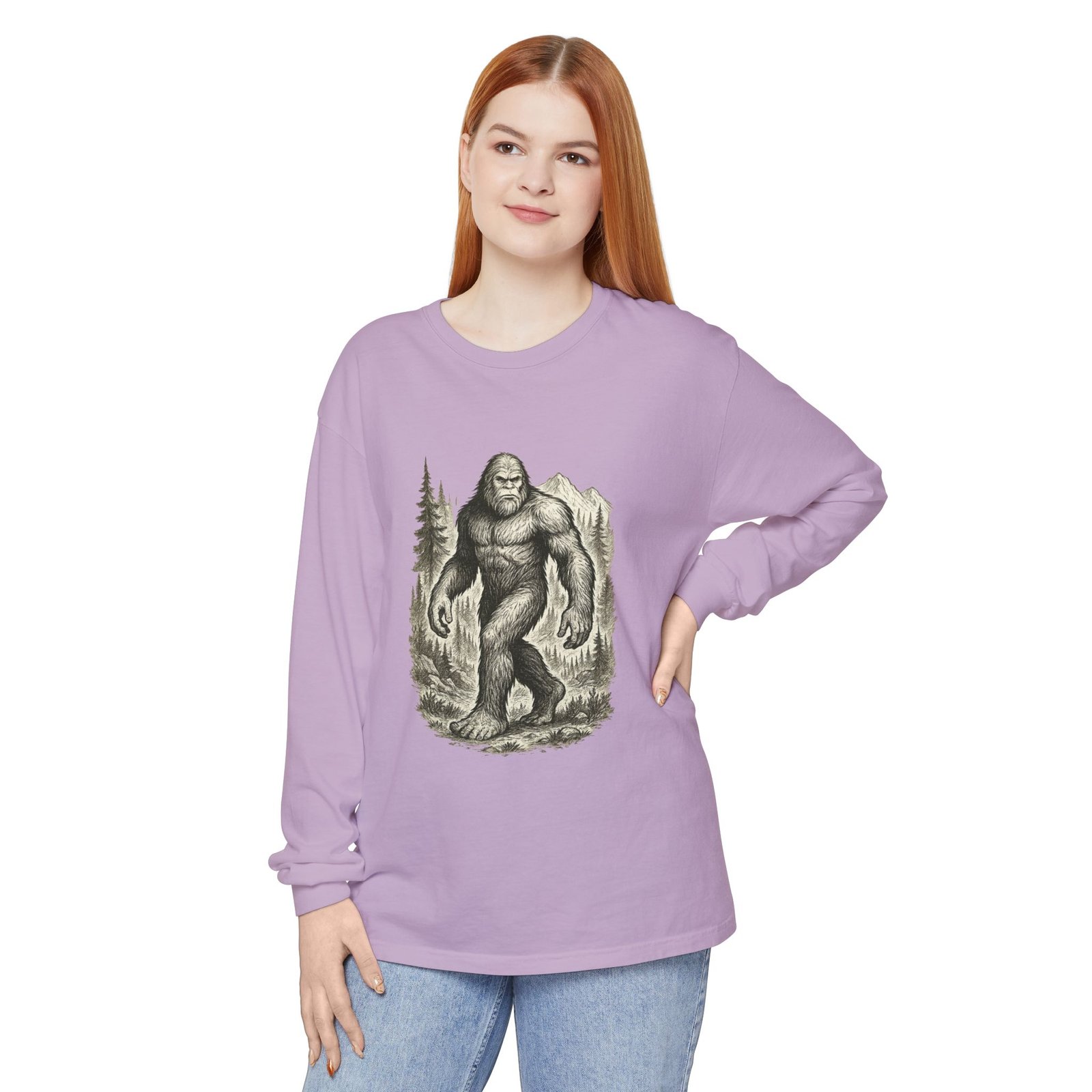 Sasquatch Adventure - Comfort Colors 6014 - Long Sleeve Tee - Image 44